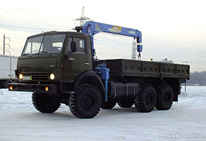 Бортовой КАМАЗ 4310, с краном манипулятором